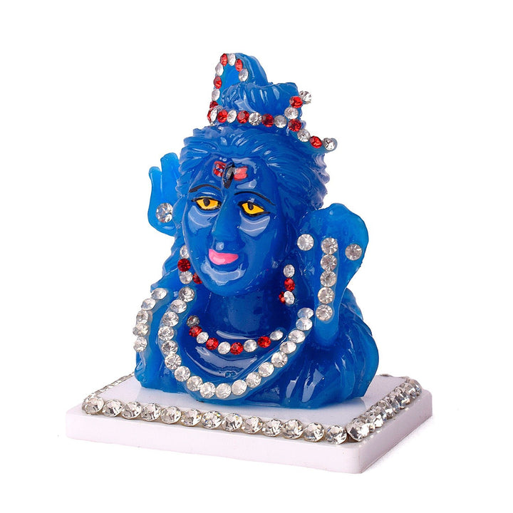 Marble Shiv (NeelKanth) Idol Puja Store Online Pooja Items Online Puja Samagri Pooja Store near me www.satvikworld.com
