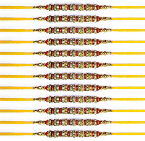 Rakhi Set of 12 Pcs Puja Store Online Pooja Items Online Puja Samagri Pooja Store near me www.satvikstore.in