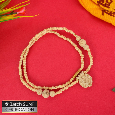 100% Original Tulsi Kanthi Mala with Radha name locket for devotion and spiritual well-being. India’s Largest Pooja Accessories Brand - www.satvikworld.com