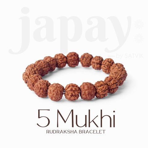 5 Mukhi Rudraksha Bracelet – Certified Beads for Peace, Health & Spiritual Clarity. India’s Largest Pooja Accessories Brand - www.satvikworld.com