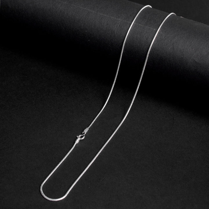 925 Pure Silver Snake Chain for Daily Wear and Spiritual Pendants – India’s Largest Pooja Accessories Brand - www.satvikworld.com