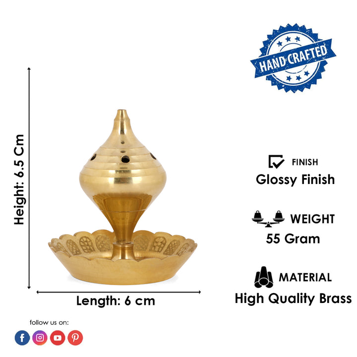 Pure Brass Agarbatti Stick Stand with Ash Catcher Puja Store Online Pooja Items Online Puja Samagri Pooja Store near me www.satvikstore.in