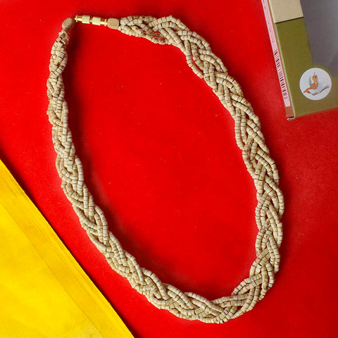 100% Original Tulsi Multi Layer Twisted Kanthi Mala for spiritual protection and devotion. India’s Largest Pooja Accessories Brand - www.satvikworld.com