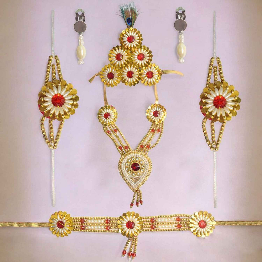 Traditional Shringhar Set for Laddu Gopal – Elegant Pooja Adornment – India’s Largest Pooja Accessories Brand – www.satvikworld.com