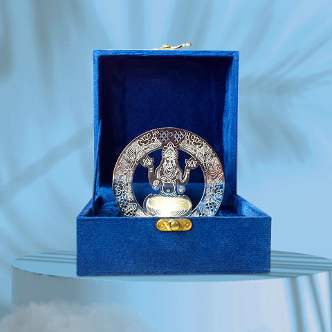 Divine Silver Lakshmi Tea Light Candle Holder – Elegant Metal Diya for Home, Pooja Room and Festive Decoration. India’s Largest Brass Idols Brand - www.satvikworld.com