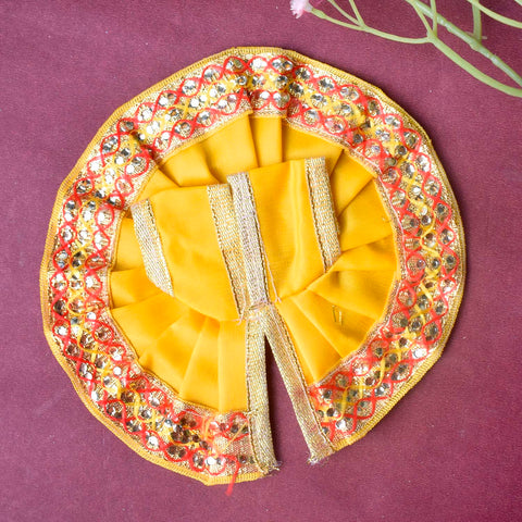 Enchanting Multicolour Laddu Gopal Dress with Golden Border – India’s Largest Pooja Accessories Brand – www.satvikworld.com