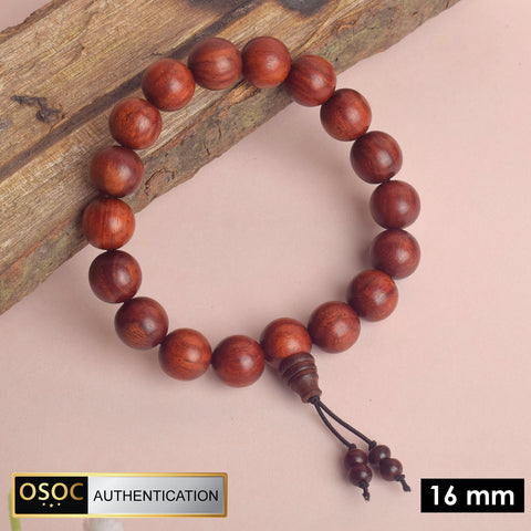 100% Original Red Chandan Sandalwood Bracelet for Spiritual Use. India’s Largest Pooja Accessories Brand - www.satvikworld.com