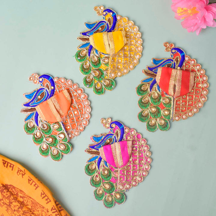 Peacock Embroidered Stonework Laddu Gopal Dress – India’s Largest Pooja Accessories Brand – www.satvikworld.com