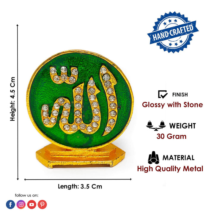 Allah Sign Car Dashboard Puja Store Online Pooja Items Online Puja Samagri Pooja Store near me www.satvikworld.com