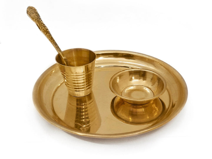 Special 5 inch Gopal ji bhog pooja thali for Laddu Gopal offerings and temple use. India’s Largest Pooja Accessories Brand – www.satvikworld.com