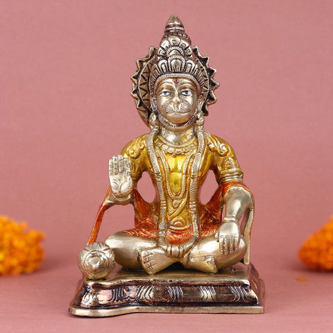 Pleasant Brass Hanuman Idol – Beautiful Brass Statue of Lord Hanuman, Symbolizing Strength, Devotion, and Protection. Handcrafted with Intricate Detailing, Perfect for Temple, Home Decor, and Spiritual Worship. Ideal for Puja, Mandir Decoration, and Bringing Blessings of Courage, Faith, and Divine Energy to Your Space | India’s Largest Pooja Accessories Brand – www.satvikworld.com